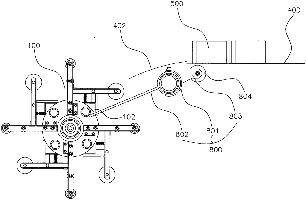 Brick transferring device and brick paving machine