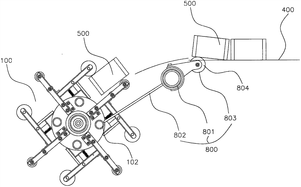 Brick transferring device and brick paving machine