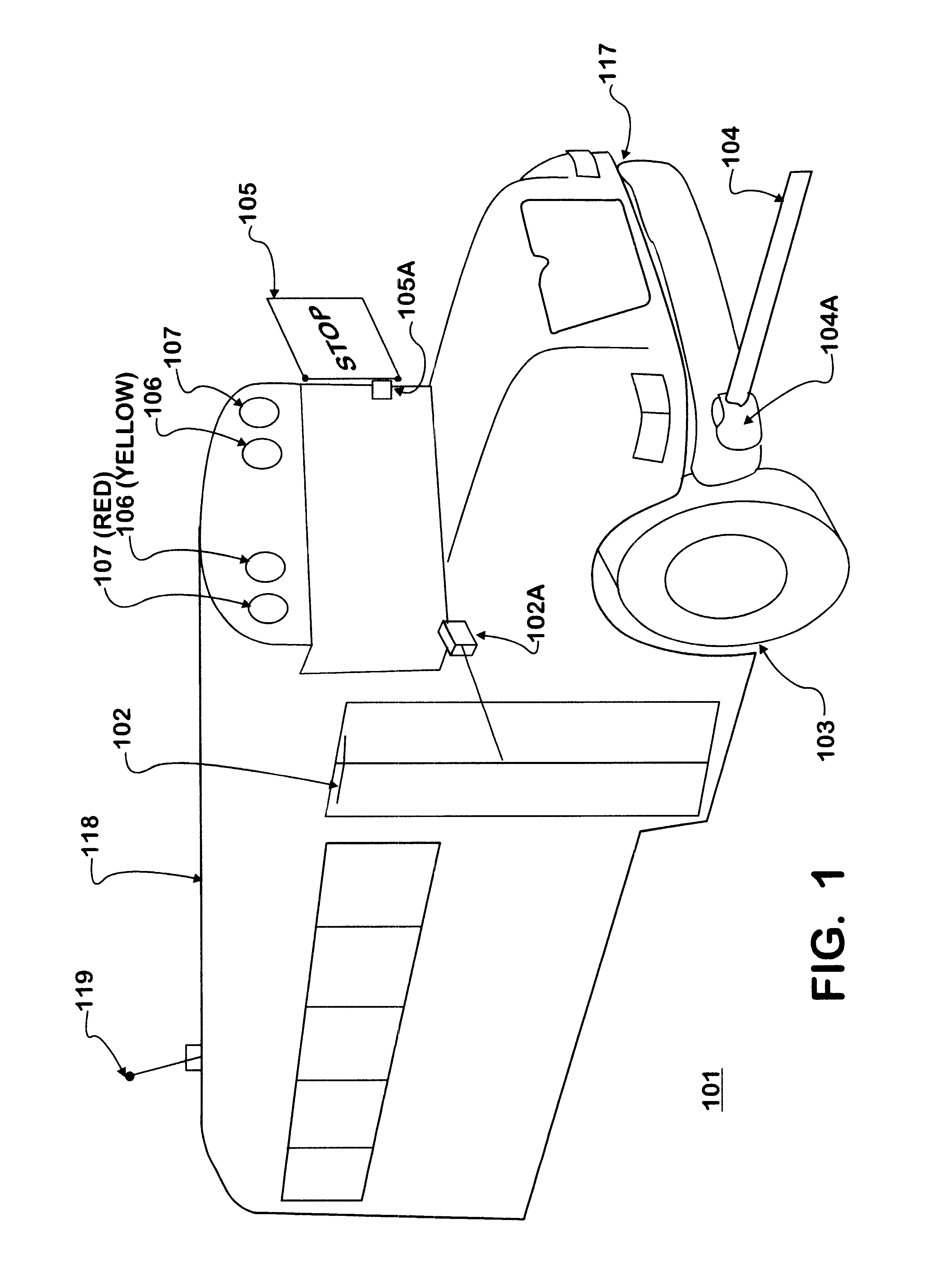 Programmable vehicle stopping system and process for route learning
