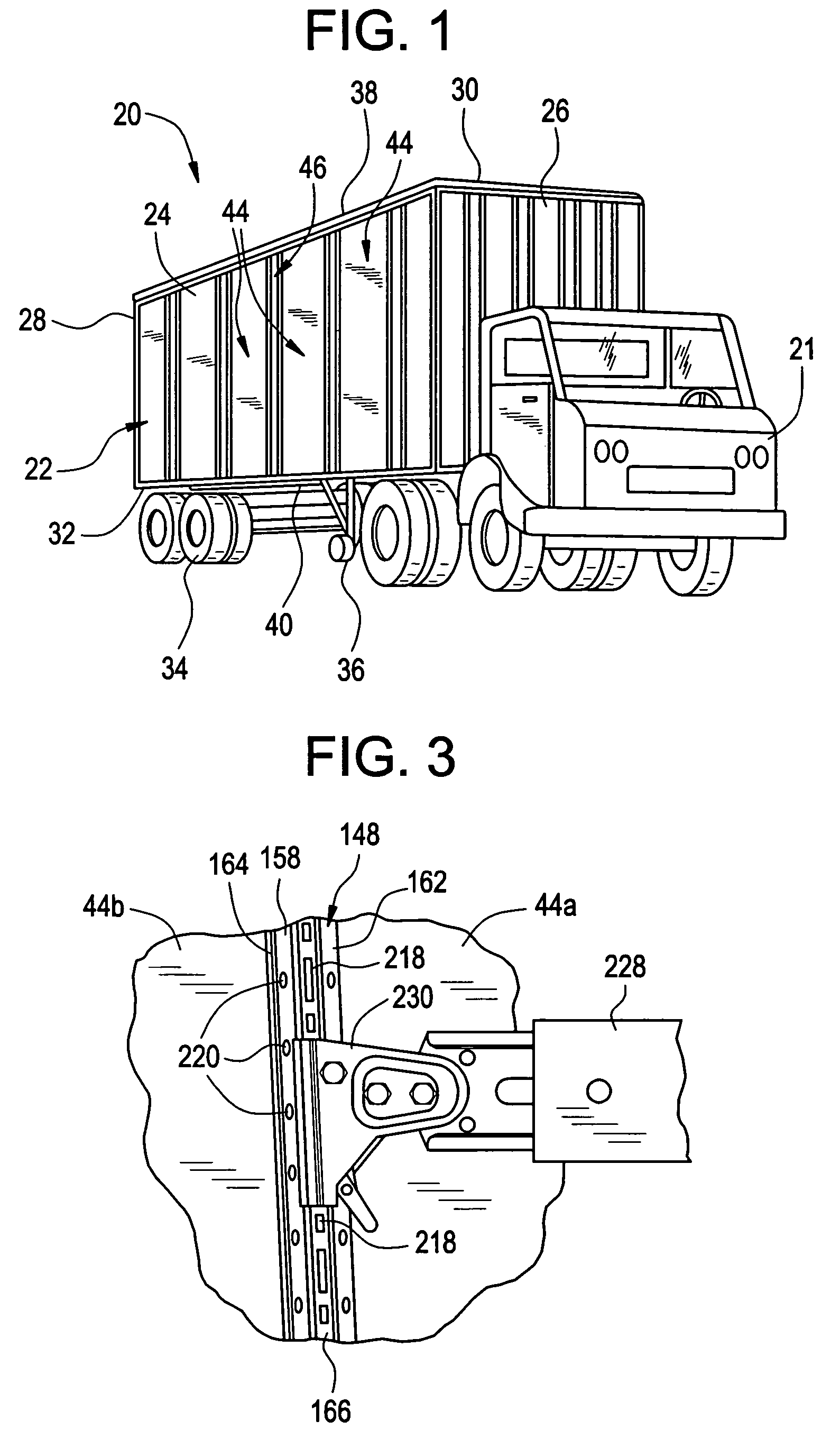 Integrated anchoring system and composite plate for a trailer side wall joint