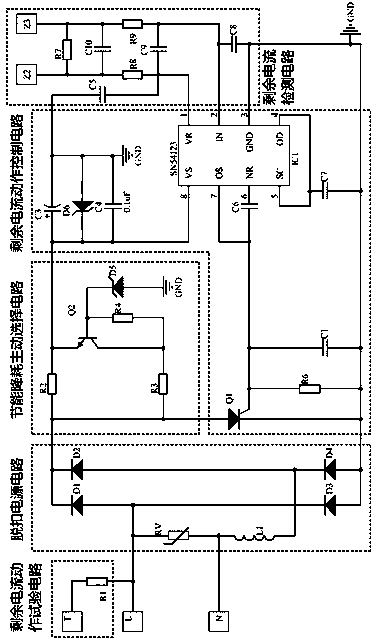 A residual operating current circuit breaker for energy saving and consumption reduction