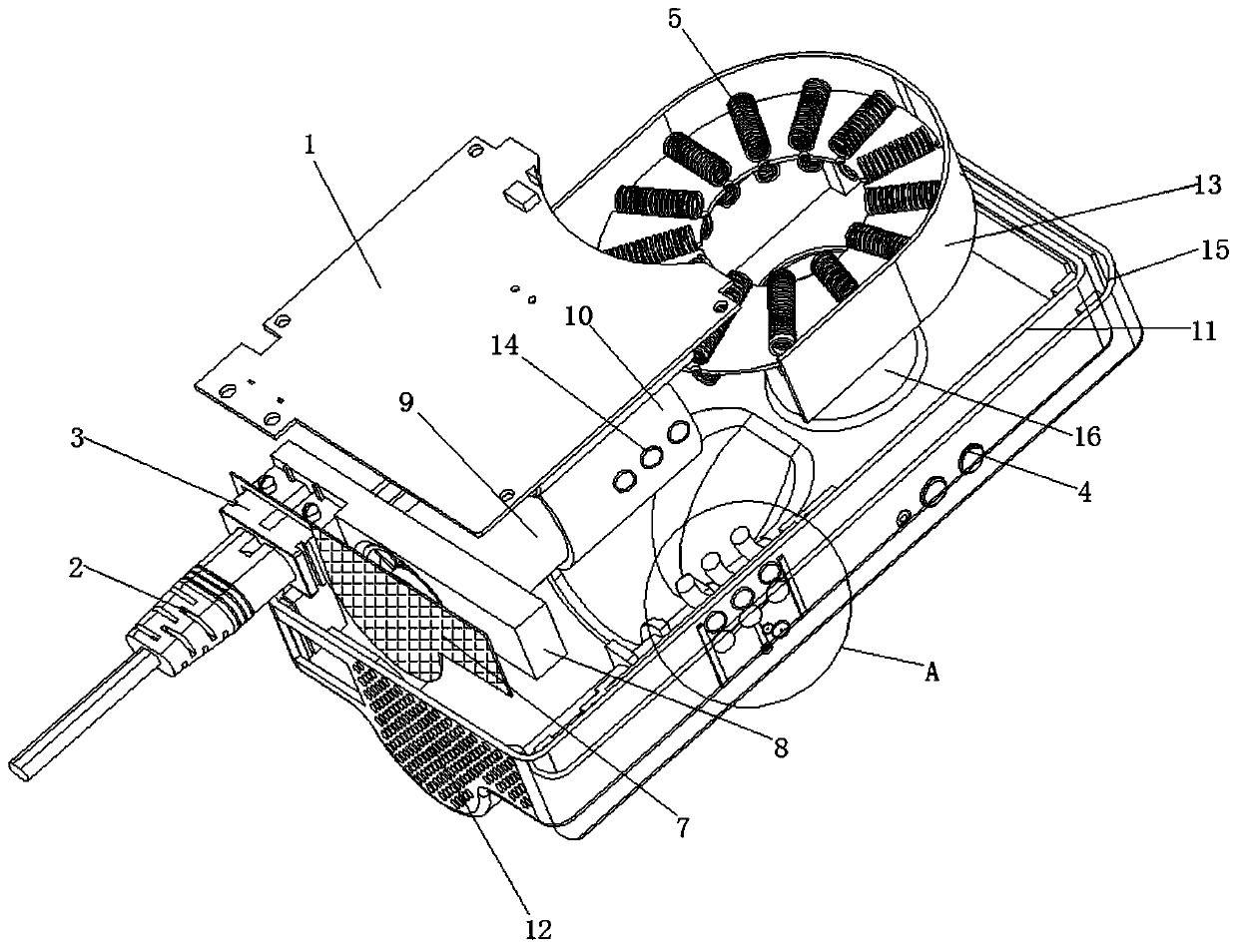 Hand-held fan with thermal insulation layer