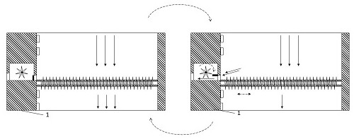 Self-cleaning filtering device