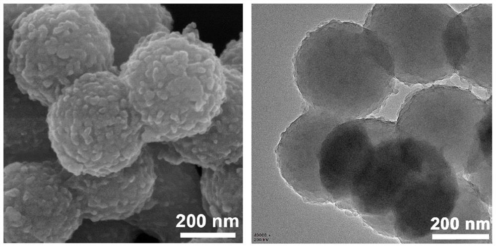 A cyclodextrin-europium molybdate/lanthanum hybrid microsphere and its preparation method and its application in the fluorescence detection of phosphorus-containing compounds