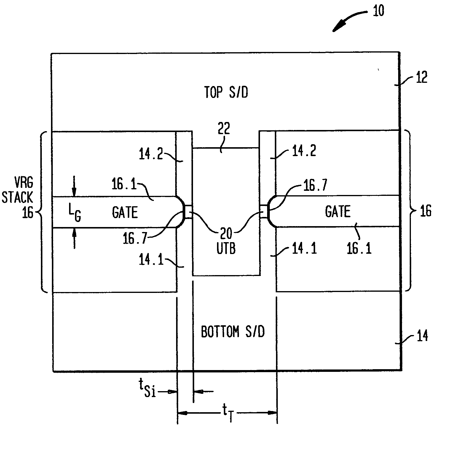 Method of making ultra thin body vertical replacement gate MOSFET