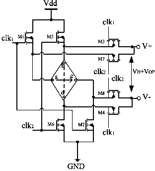 Circuit for reducing residual offset of integrated hall sensor