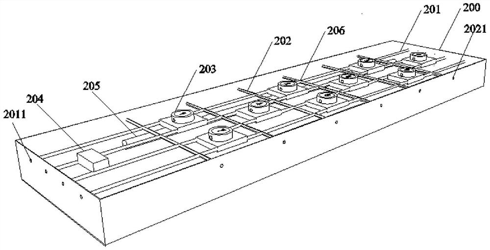 Traffic sensing device for intelligent road surface and paving method of traffic sensing device