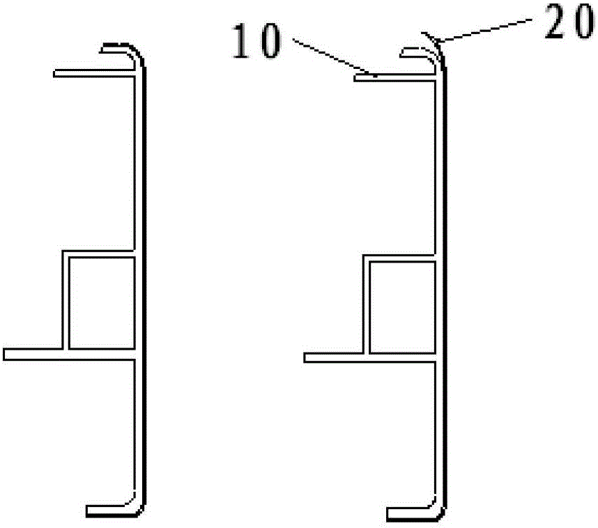 Refrigeration equipment door column and preparation method thereof