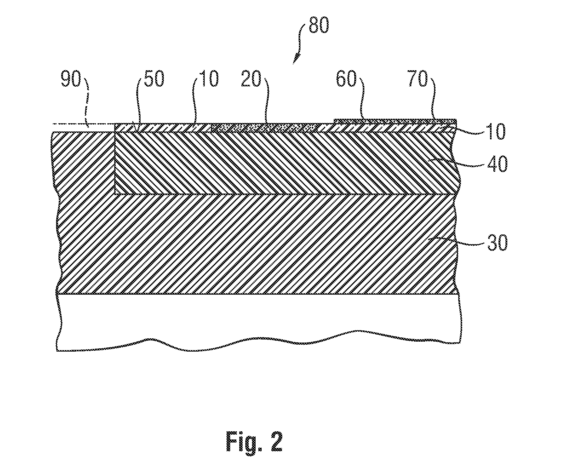 Device having a handle region and a method for manufacturing the device