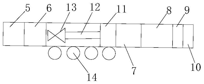 Mining coal rock structure and gas change observation and inversion system and method