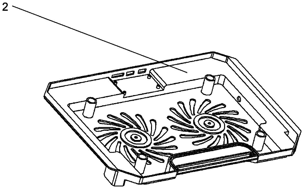 Notebook computer support capable of automatically adjusting angle and wind quantity