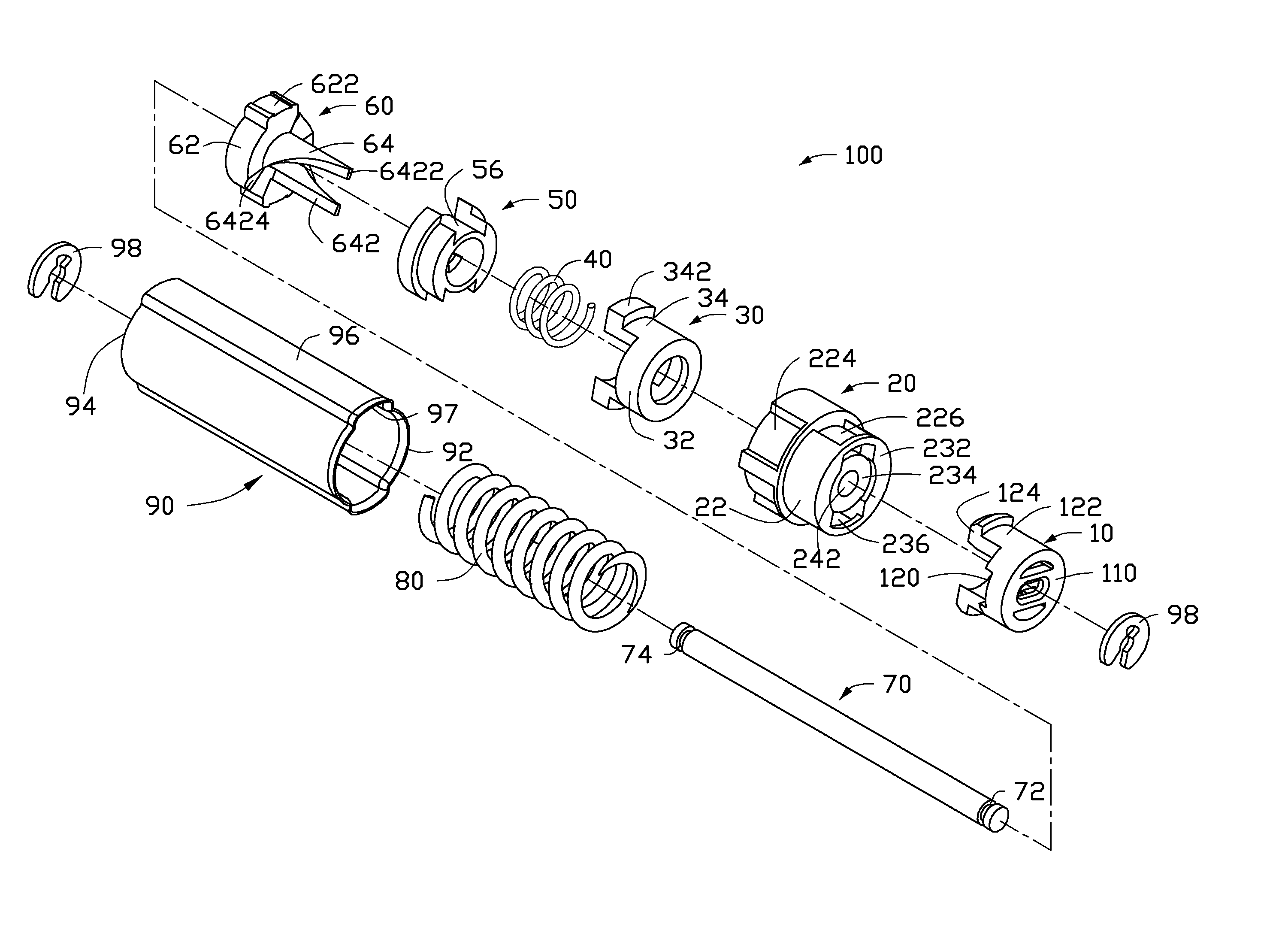 Button activated spring-loaded hinge assembly