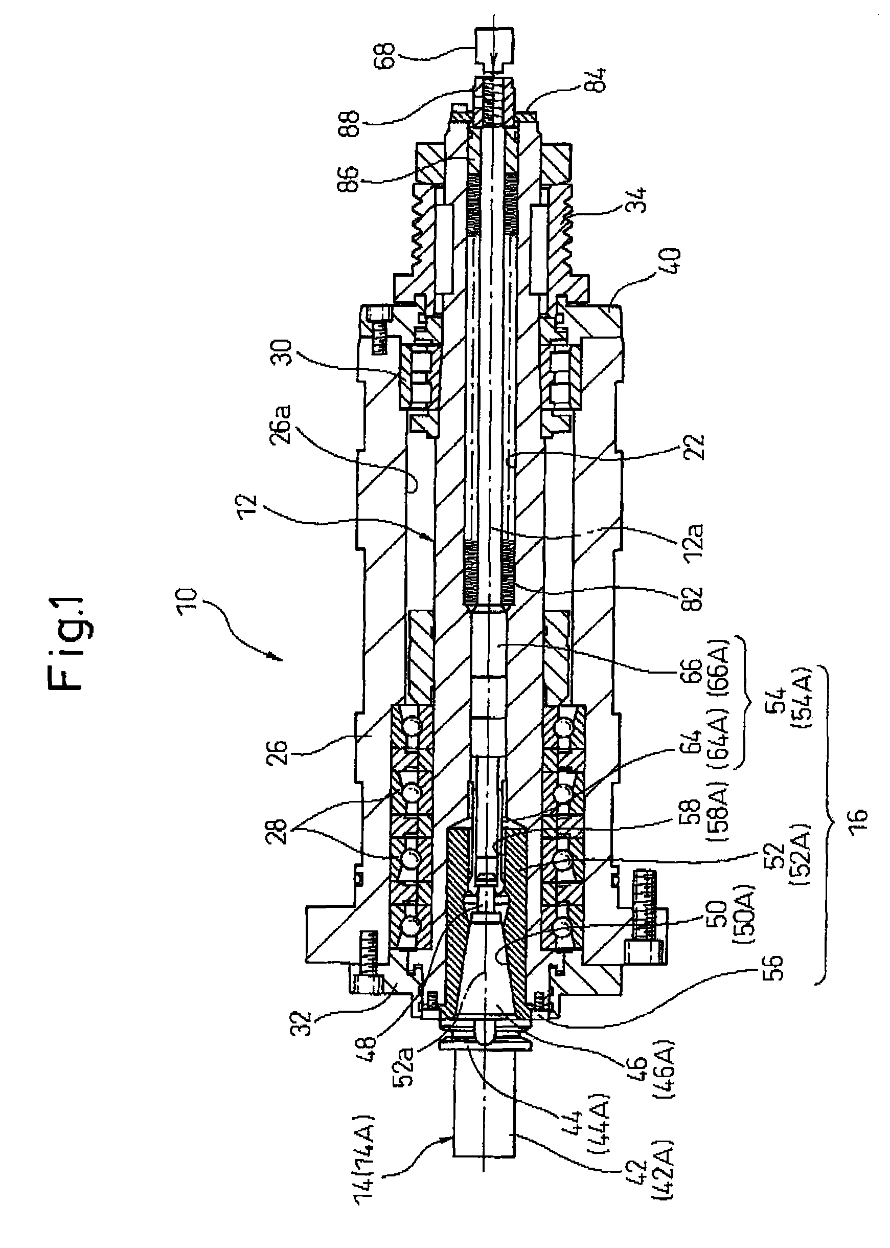 Spindle head device and machine tool