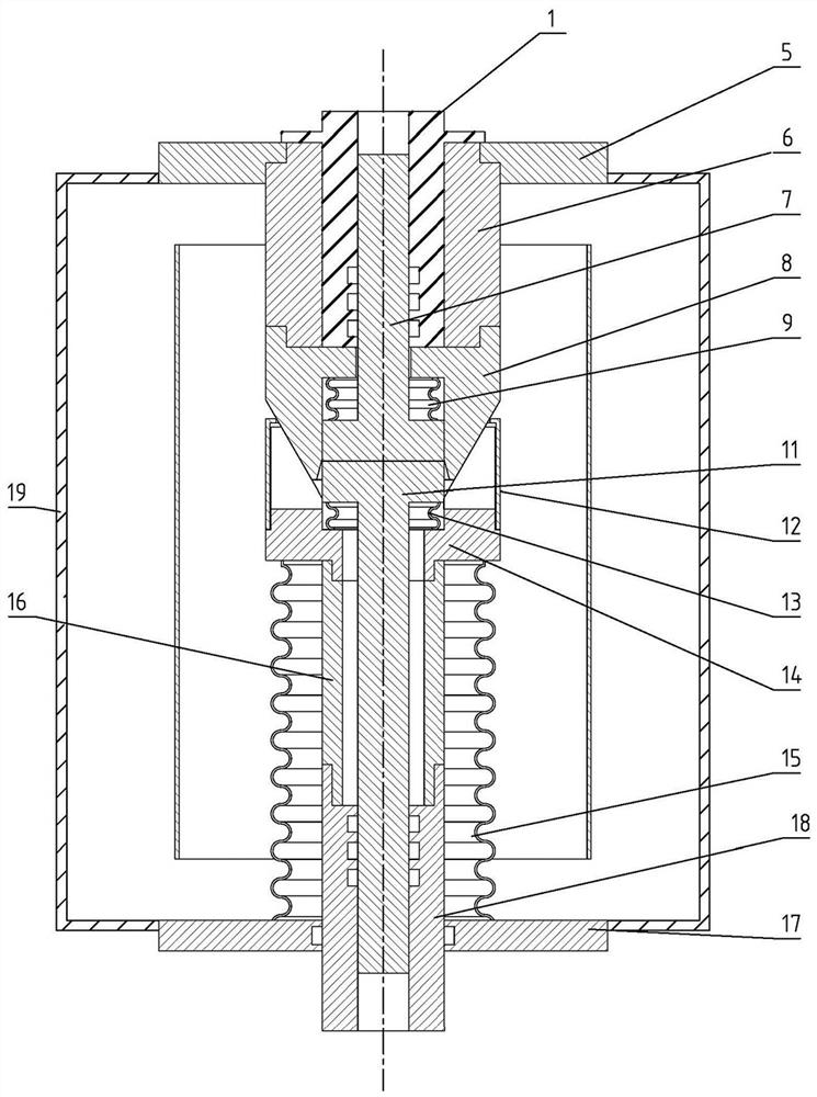 Vacuum arc-extinguishing chamber with composite contact structure