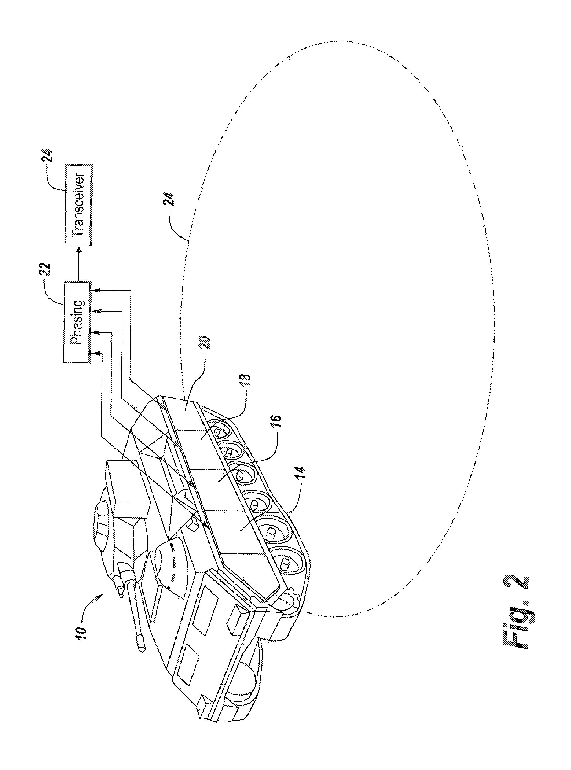 Wide Band Embedded Armor Antenna Using Double Parasitic Elements