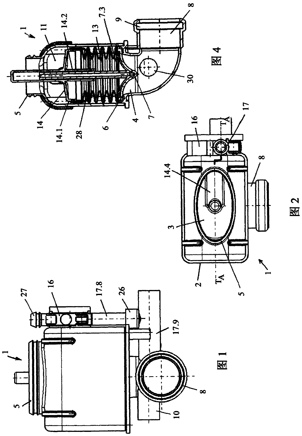 Drain valve for a sanitary cistern