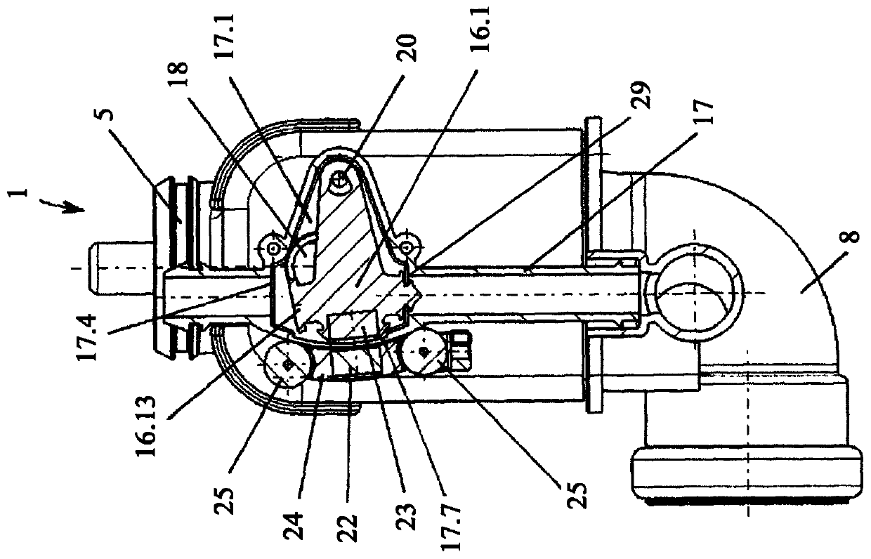 Drain valve for a sanitary cistern