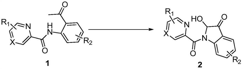 Synthesis method of 2-hydroxy-indole-3-ketone compound