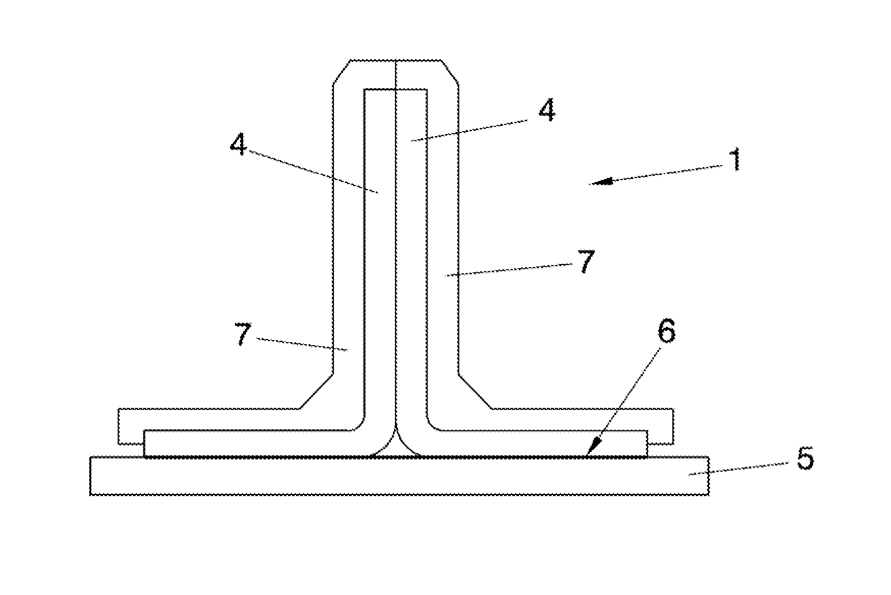 Method of manufacturing "t" shaped stringers for an aircraft and curing tool used thereof
