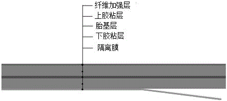 Fiber enhanced type wet paving/pre-paving waterproof coil material and construction method thereof