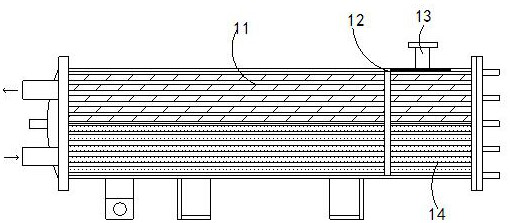 New energy automobile water-cooled condenser