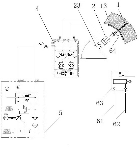 Water gushing plugging device and control method thereof