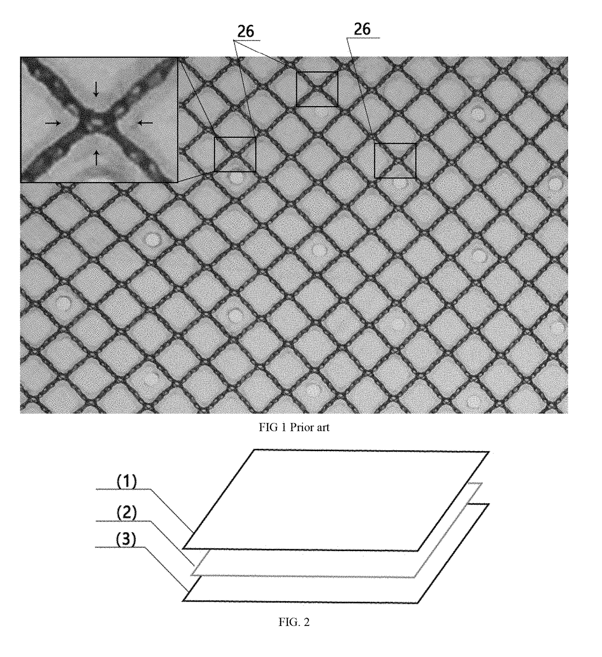 Composite soft tissue repair material stable in repair area