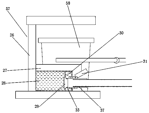 Garbage bin cleaning system capable of hooking garbage and use method thereof
