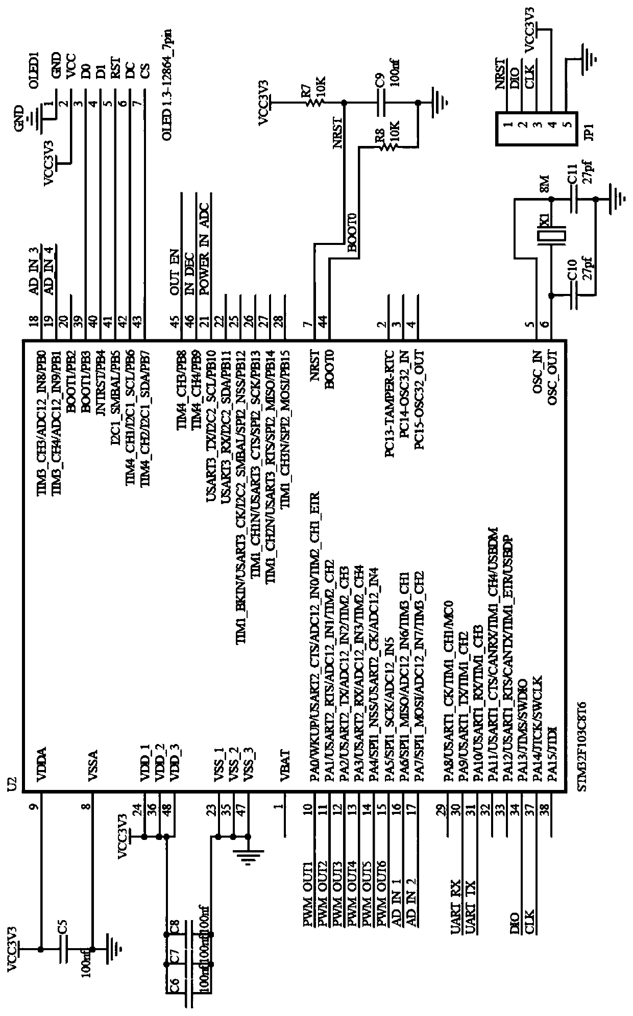 External USB output circuit of detachable battery pack