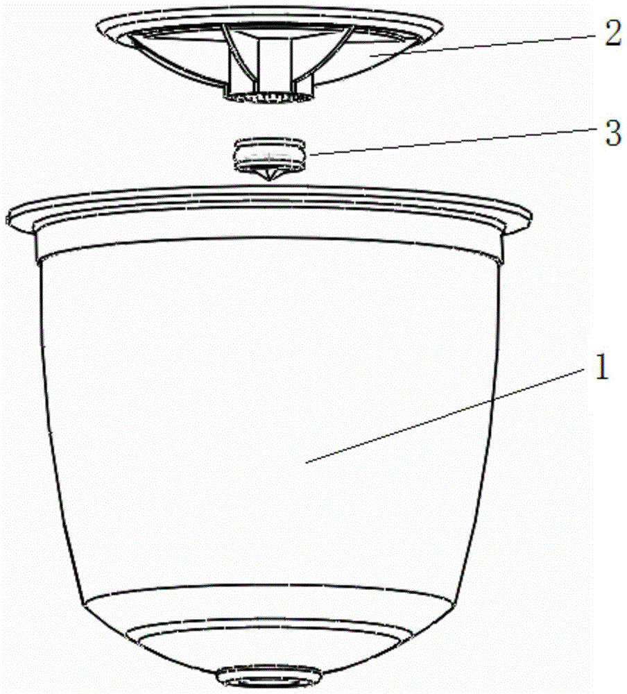 Beverage ingredient storage container with piston dynamic piercing outlet