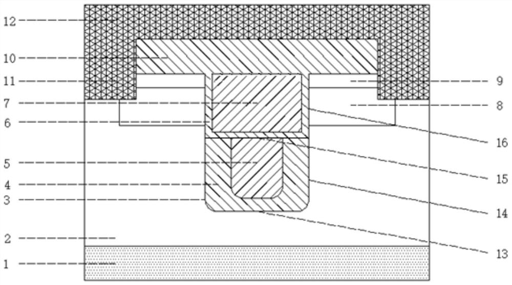 SGT power MOS device integrated with barrier pinch-off diode and processing technology