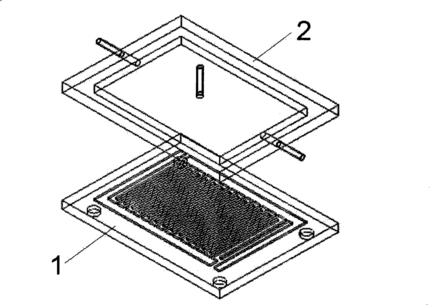 Flexible high-pass cell electric amalgamation microelectrode array chip apparatus