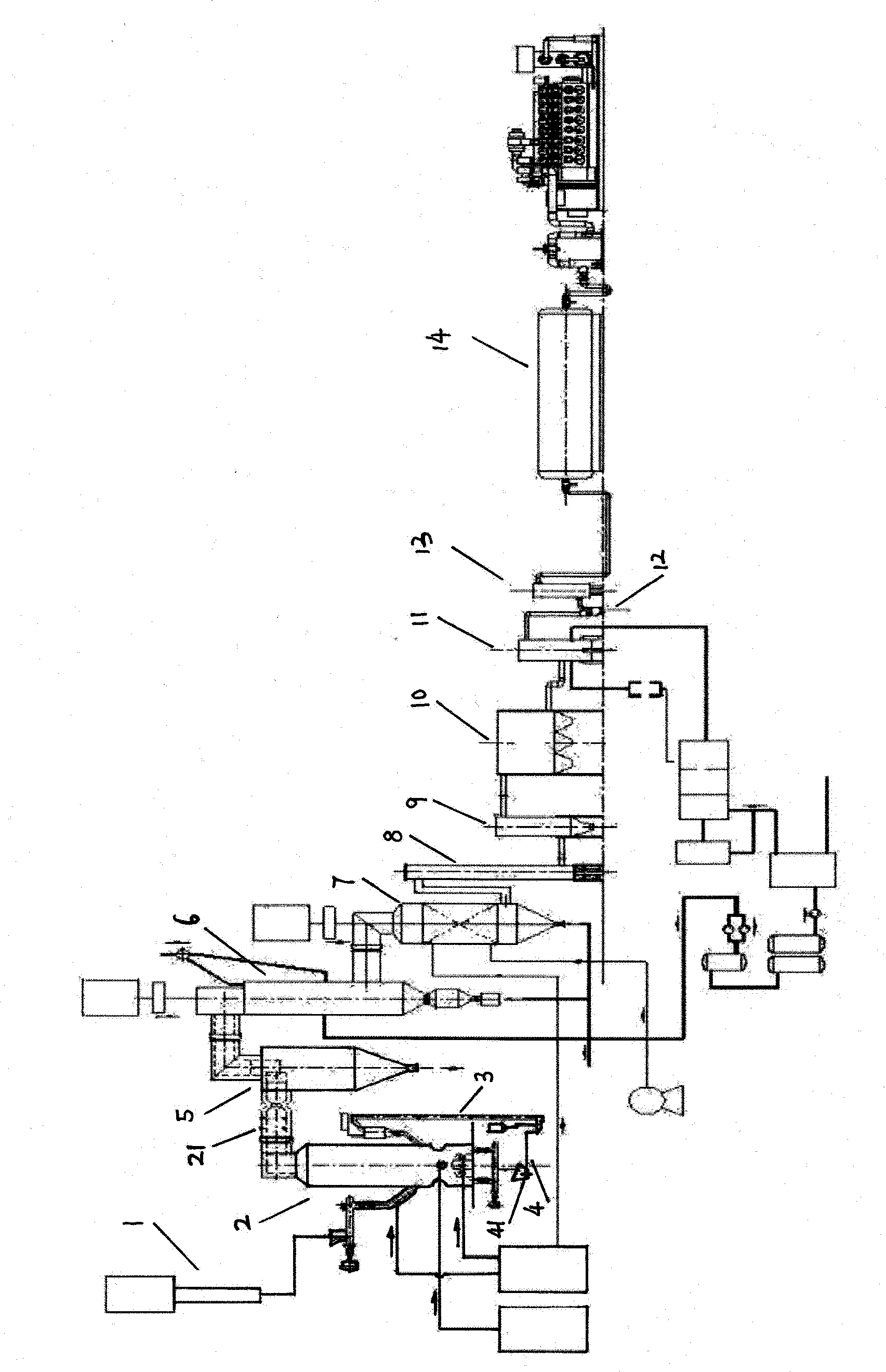 Fluidized bed plasma garbage-gasifying equipment and gasifying process thereof