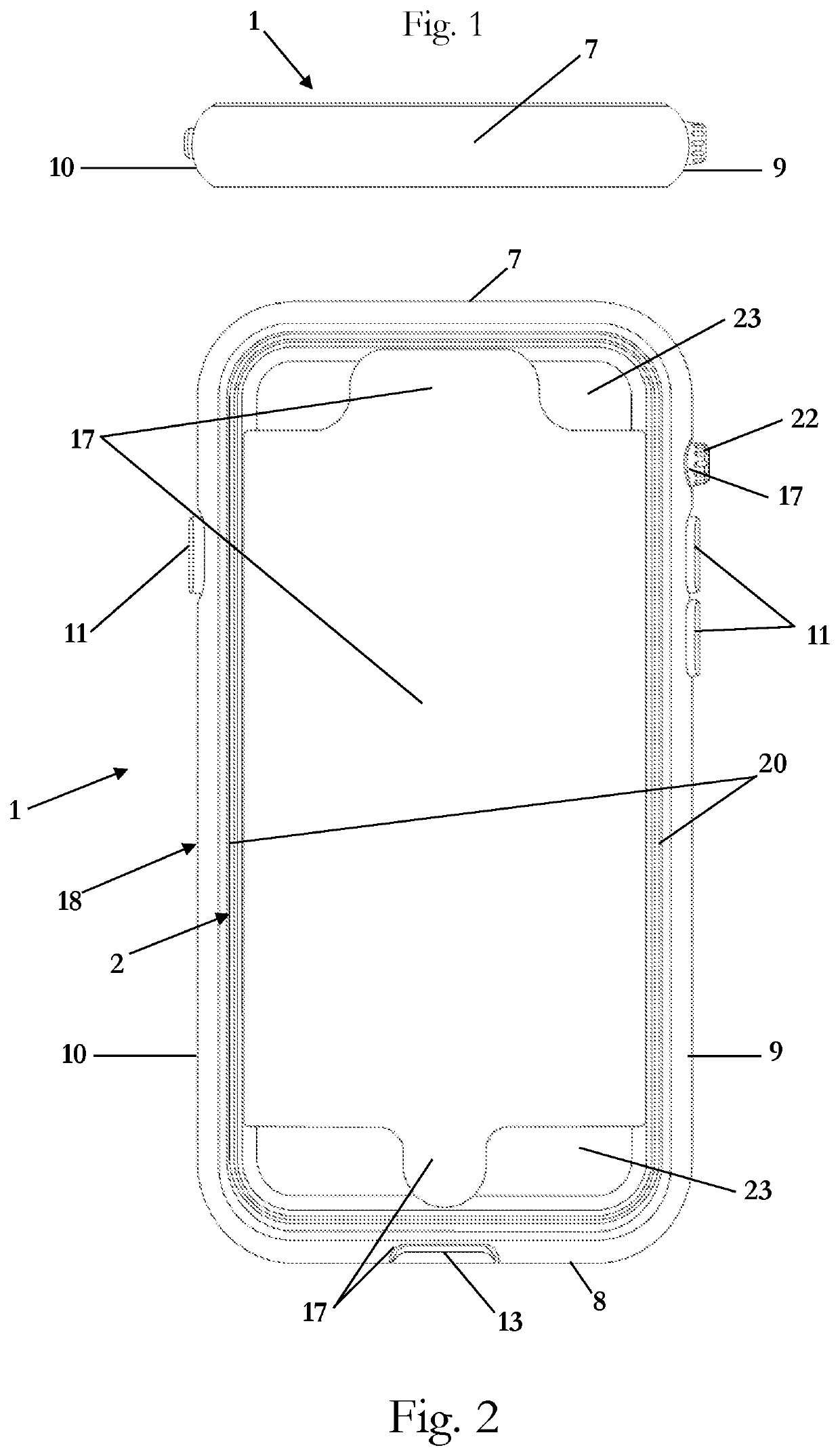 Dual-layer bumper for a case for a mobile device
