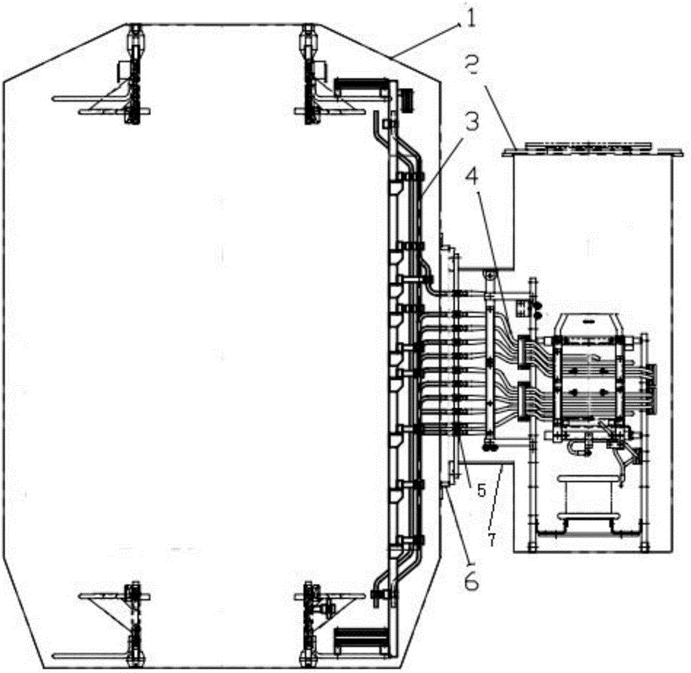 Switch layout structure of convertible current voltage transformer