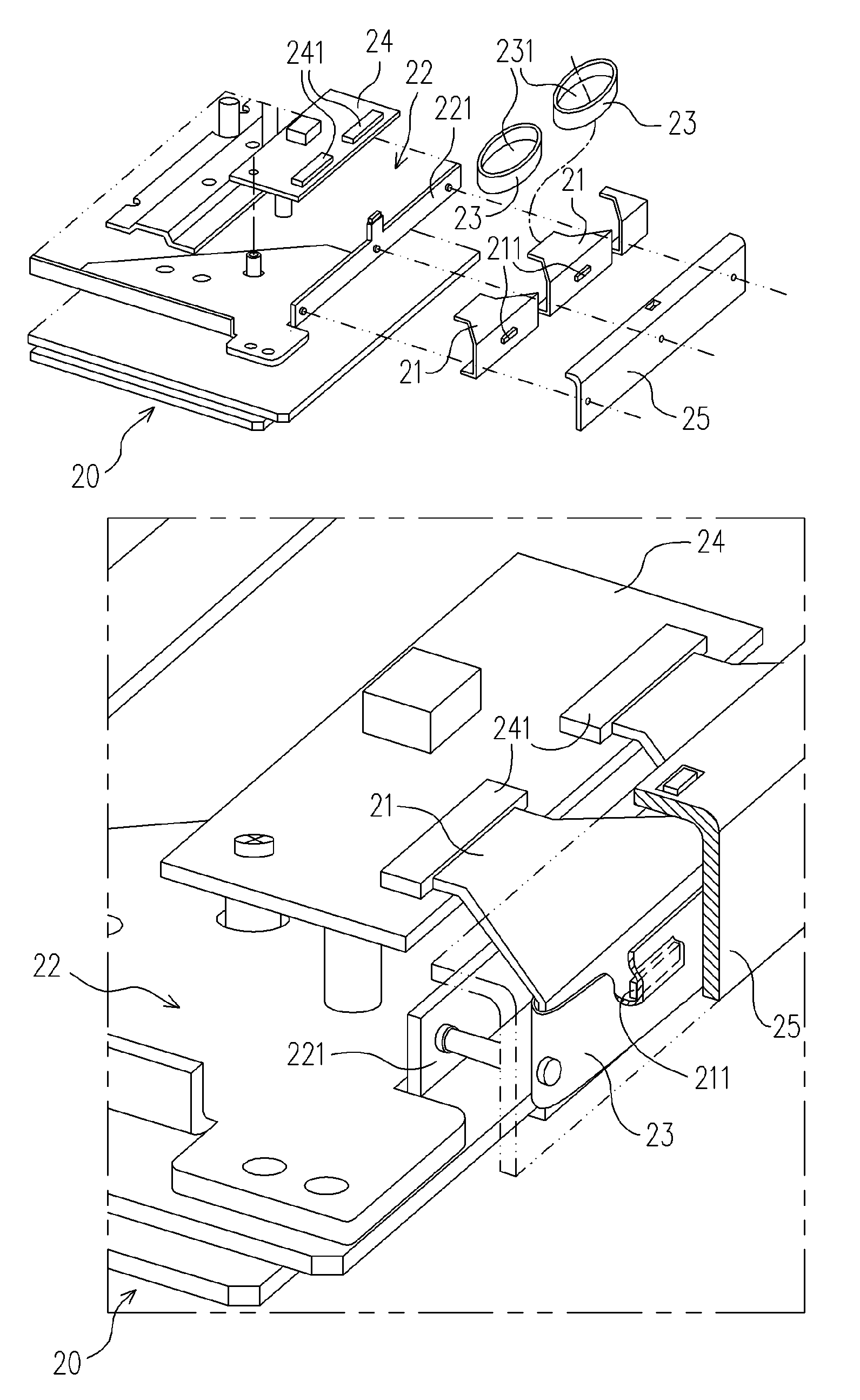Electronic apparatus having structure for protecting flexible printed circuit and chip thereon