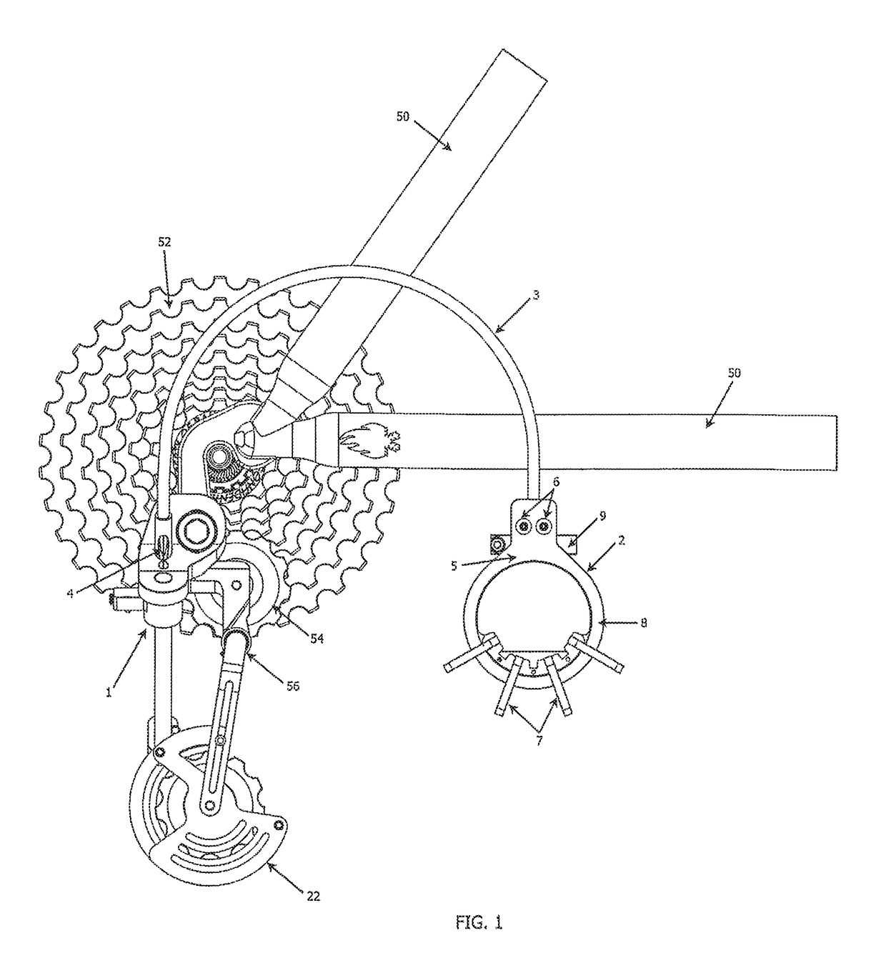 Gear transmission and derailleur system