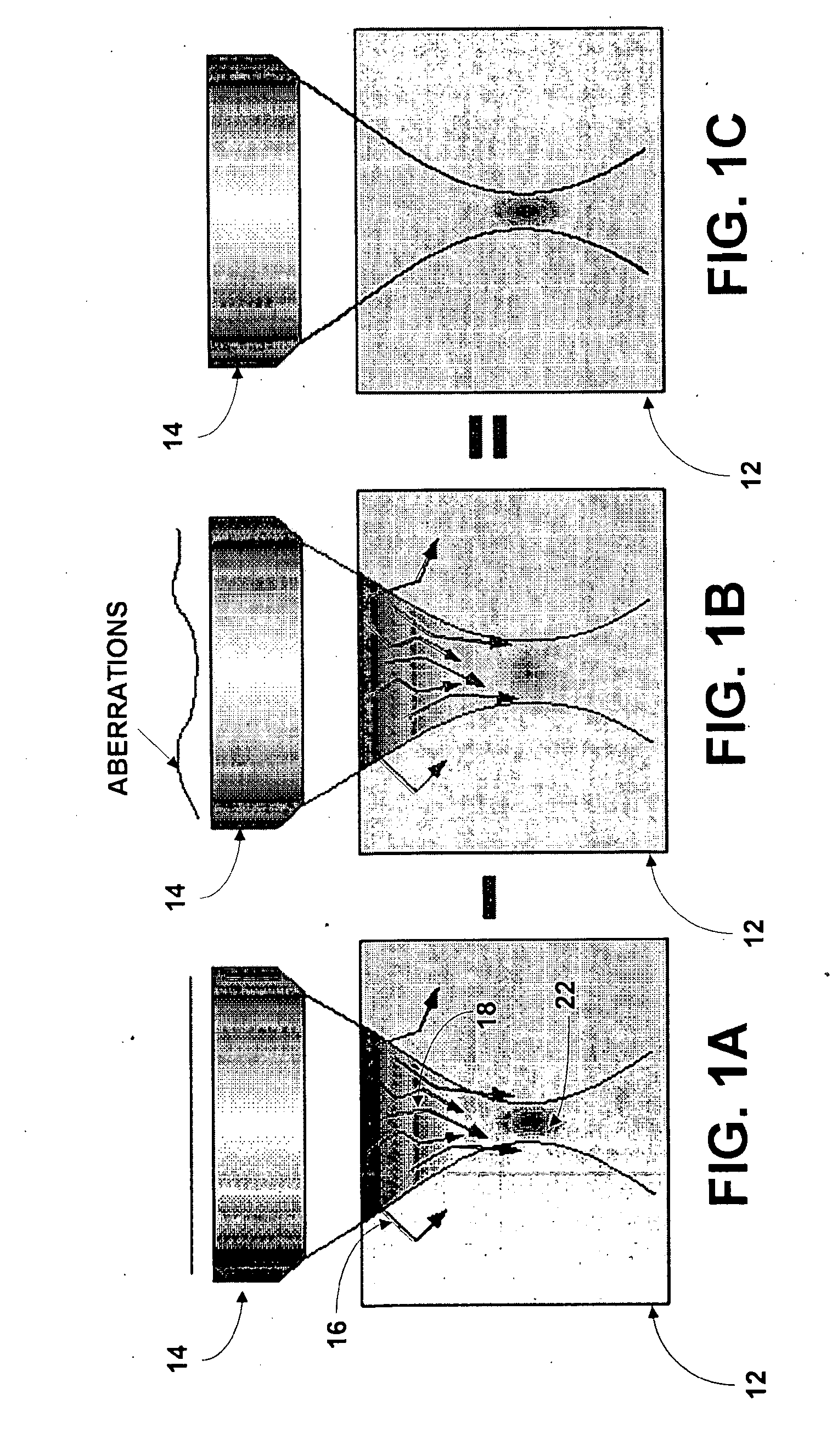 System and method for providing enhanced background rejection in thick tissue with differential-aberration two-photon microscopy