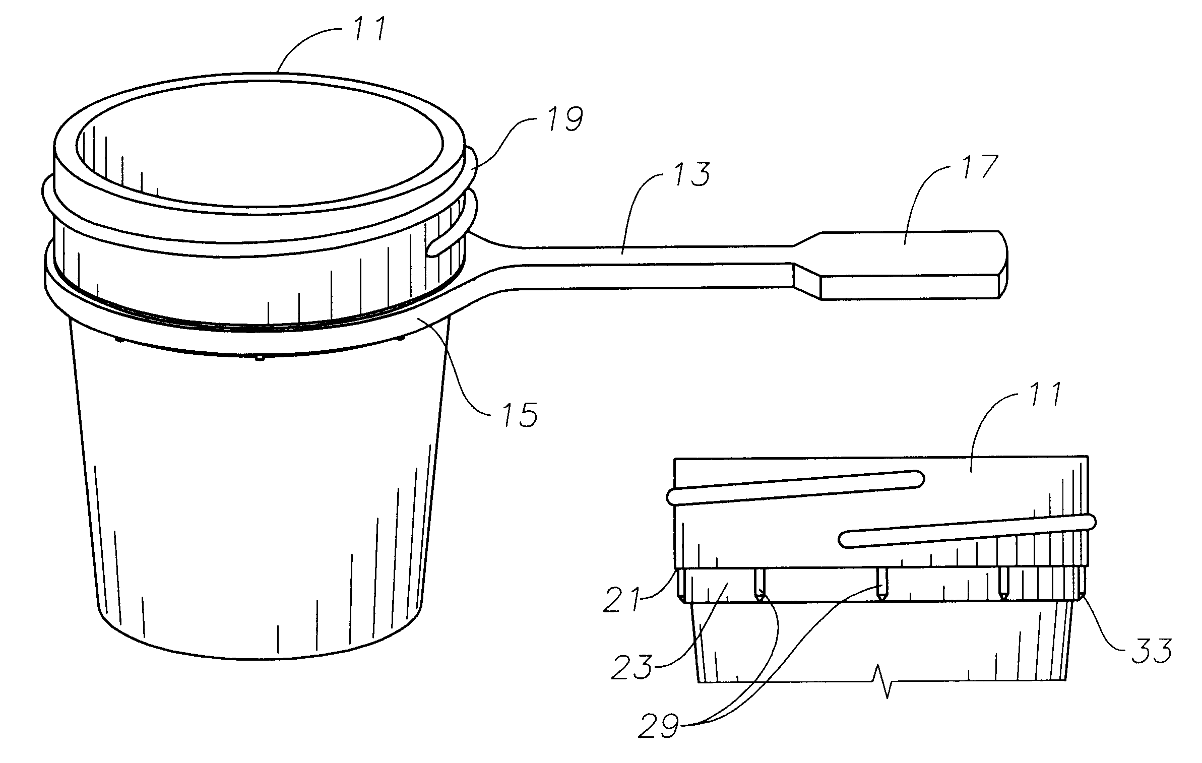Easily assembled specimen container