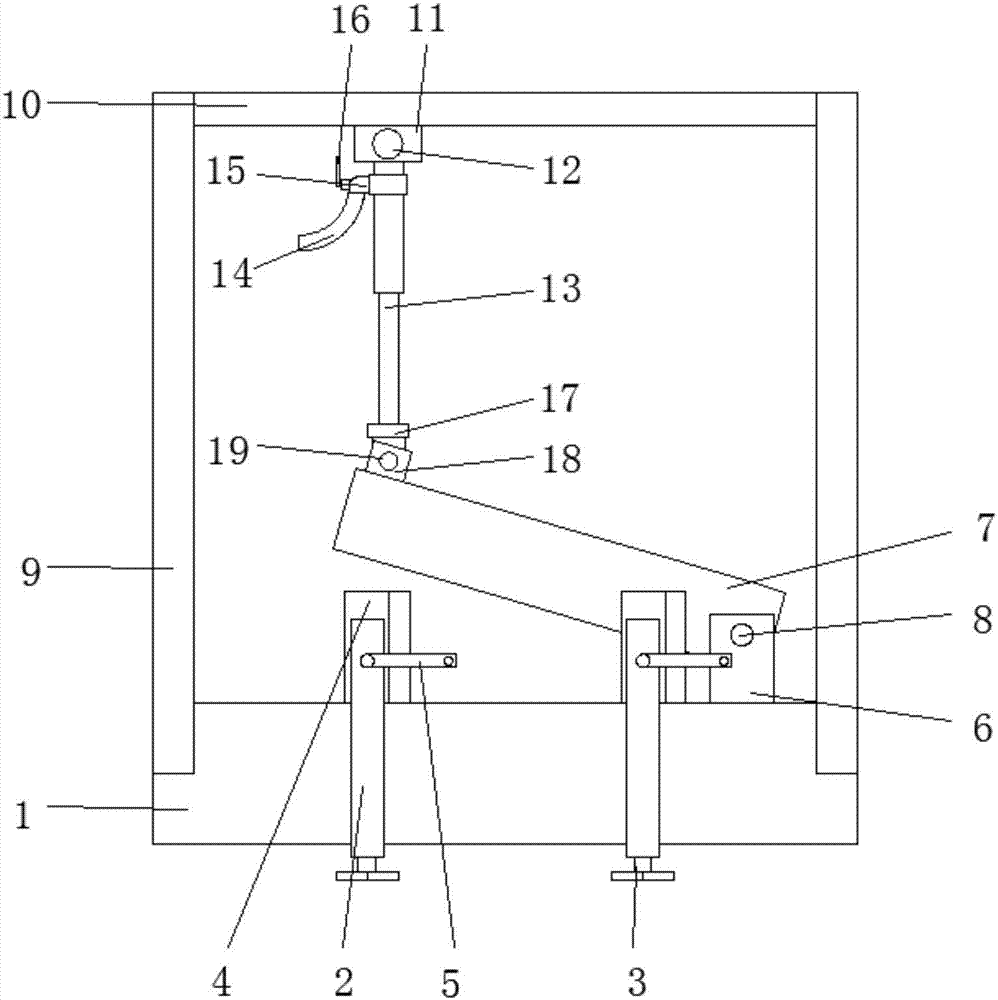 Rotary pressing and positioning device for automotive mould