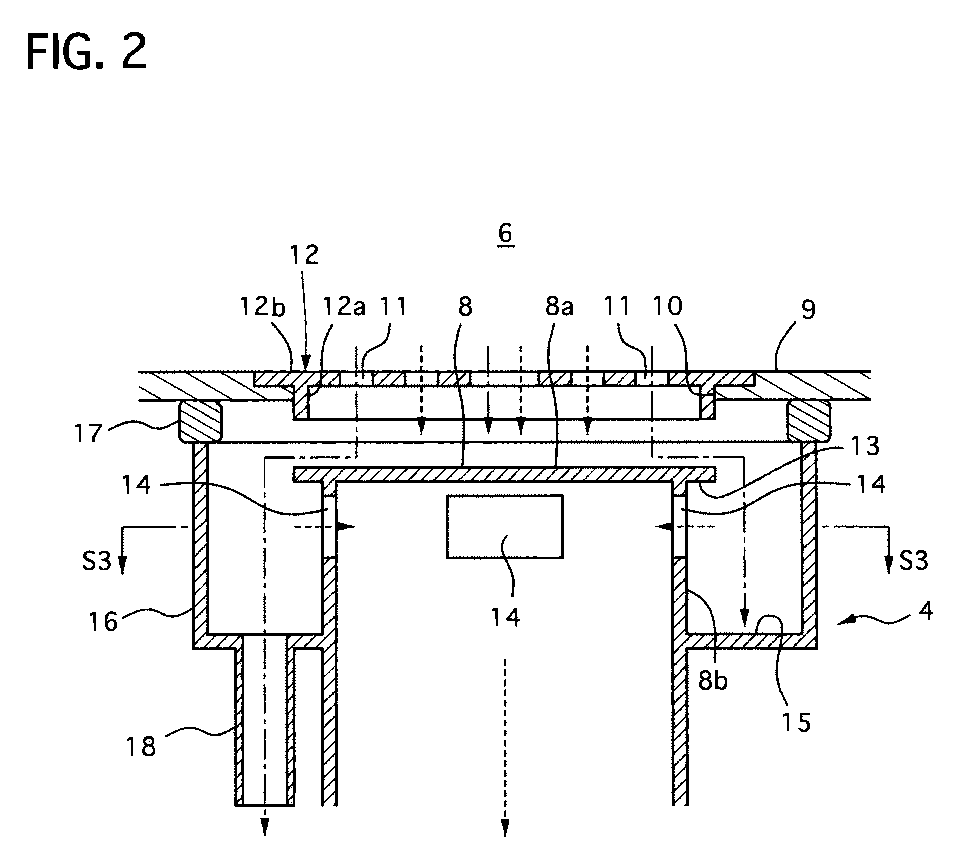 Cooling system of heating element