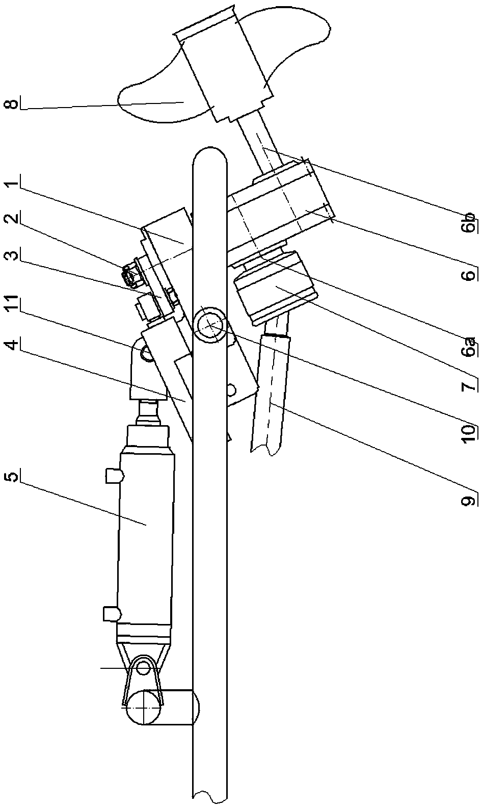 Folding propeller device