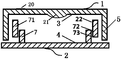 Pressing-out type quantitative visible surface sampling culture dish facilitating marking