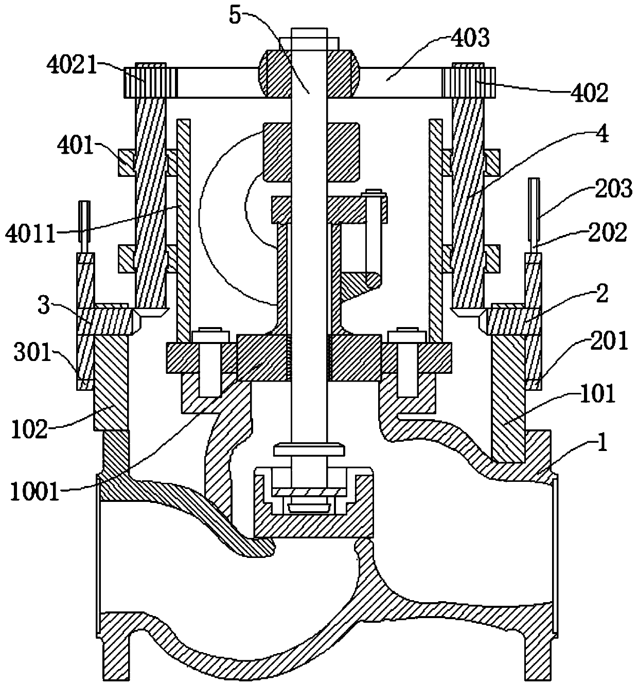 Novel marine stainless steel stop valve