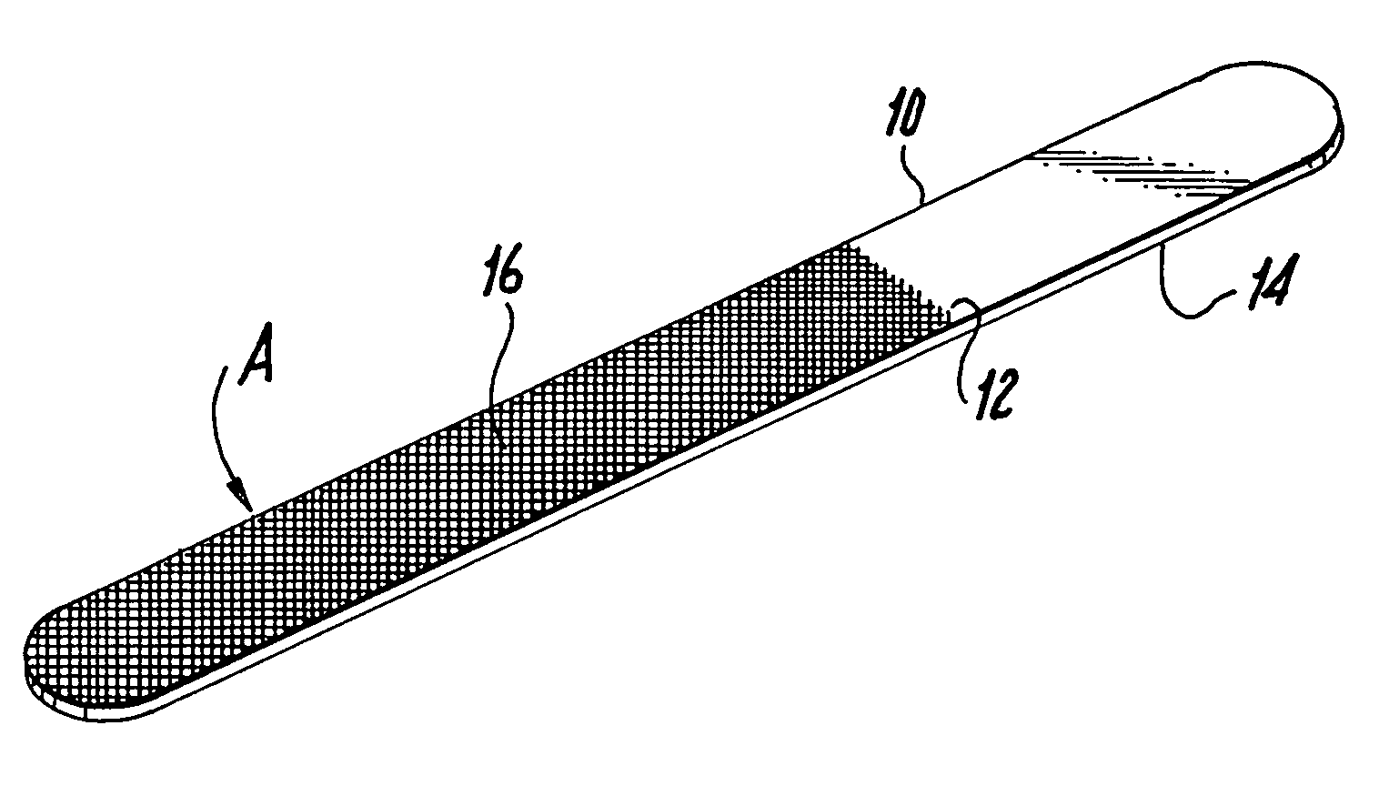 Magnetic nail file and method of fabricating same