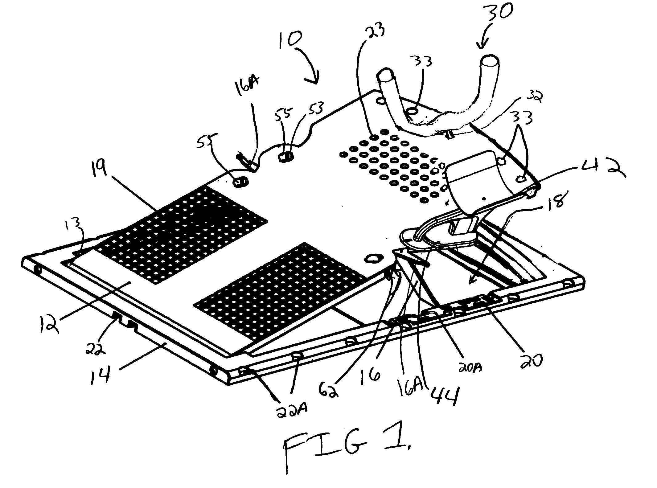 Components and system for immobilization of a patient for treatment of breast tissue