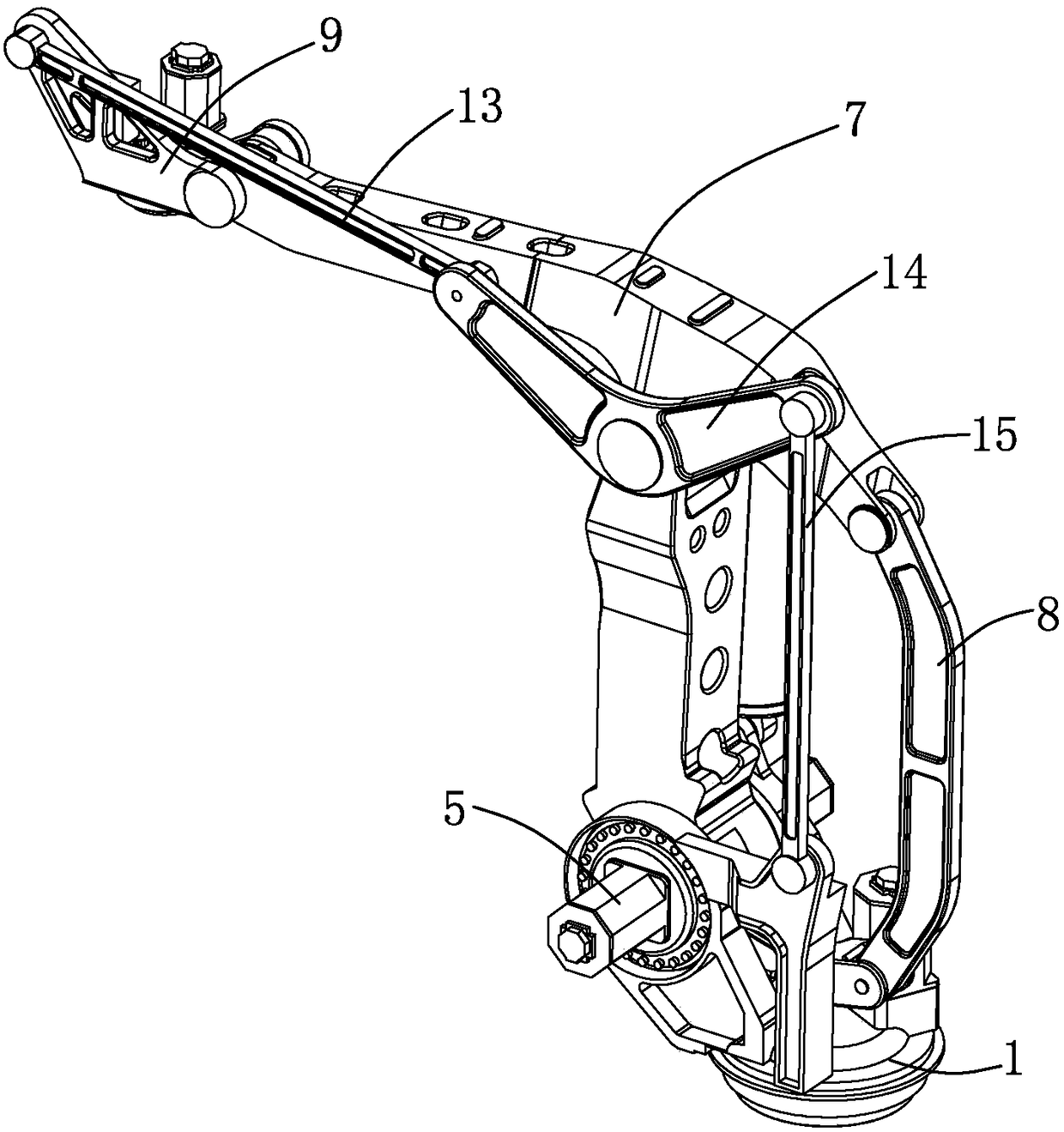 Mechanical arm mechanism with explosion protection