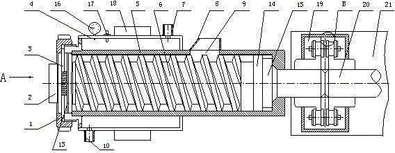 Secondary extrusion-outlet forming device for miscellaneous-grain instant noodle cakes