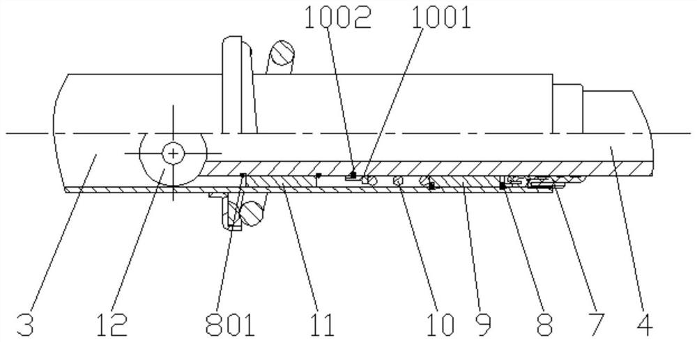 Front damping device of three-wheeled automobile