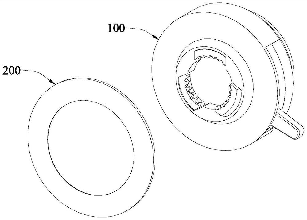 Equipment fixing device and equipment fixing attachment part